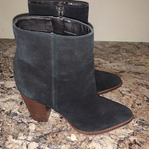 Sam Edelman Black Suede Heel Booties
